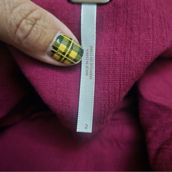 Free People Larissa Pant Cropped Wide Leg in Raspberry Red Pink - Picture 6 of 9